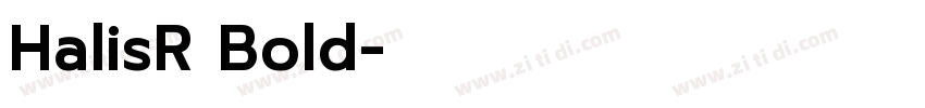 HalisR Bold字体转换